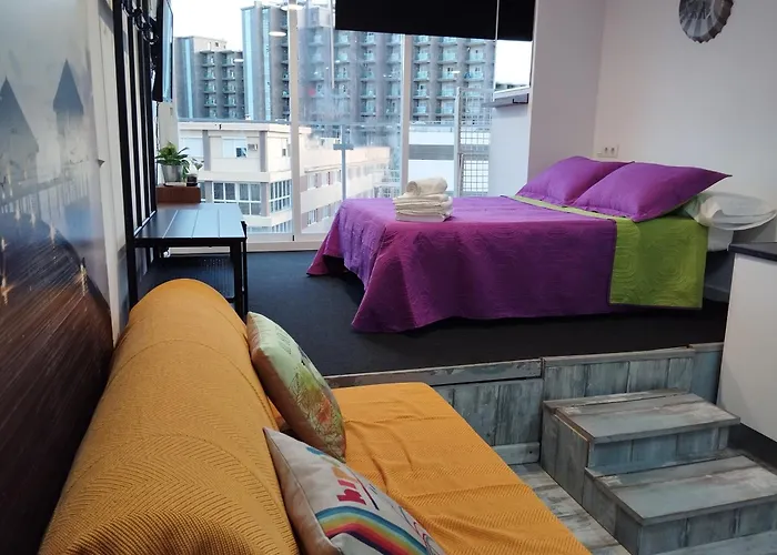 Playamar Estudio 2 Huesped 40m Playa Parking Wi-fi * Torremolinos